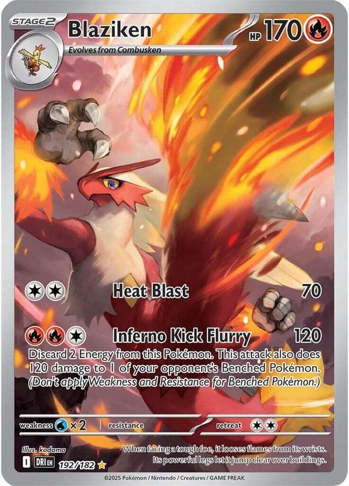 Blaziken trading card
